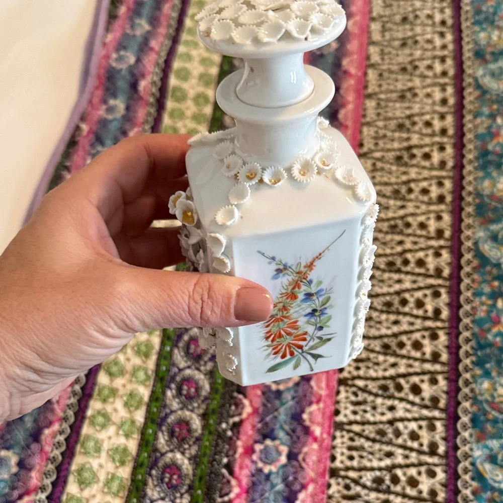 Elegant Floral White Vase